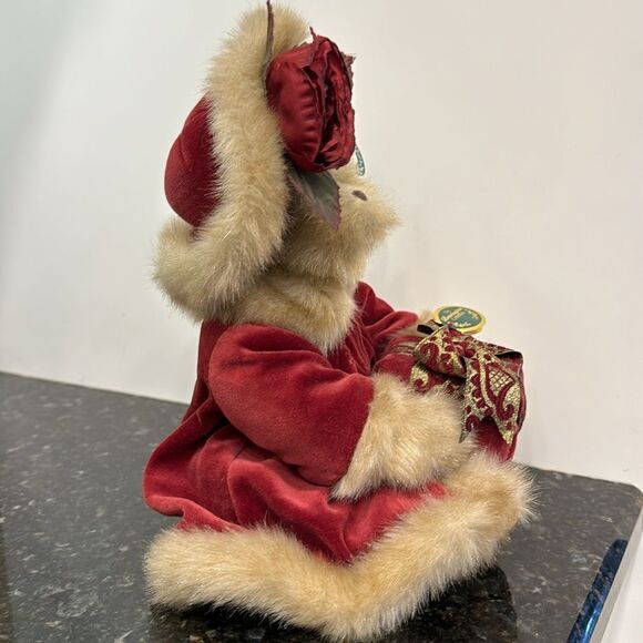 Vintage Bearington Collection Virginia #1072 Christmas Teddy Bear - Picture 4 of 11